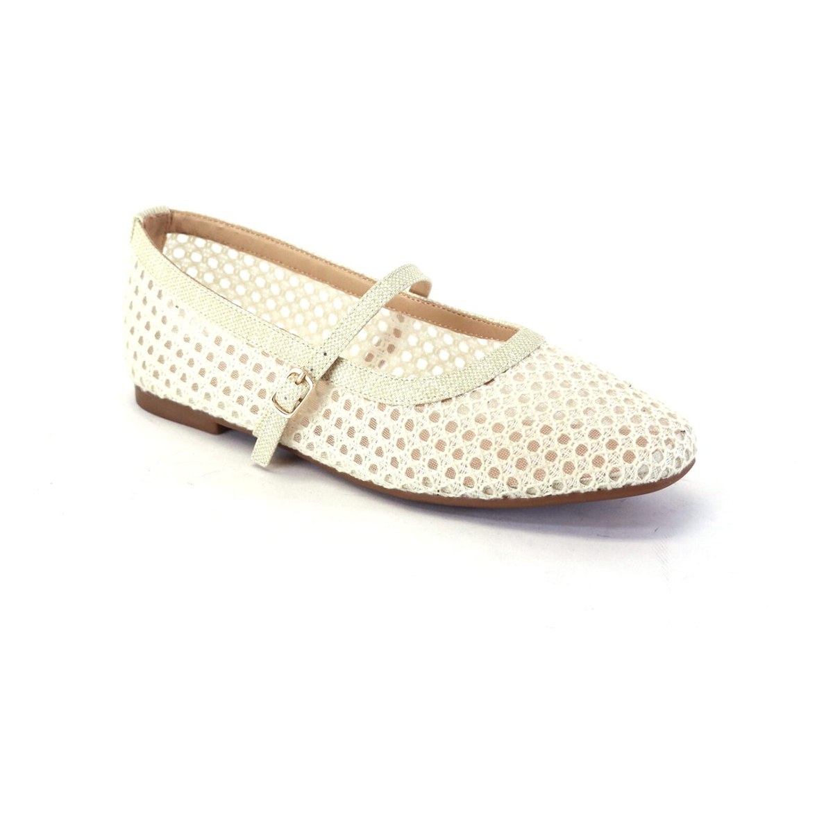 The Mesh Mary Jane in Ivory